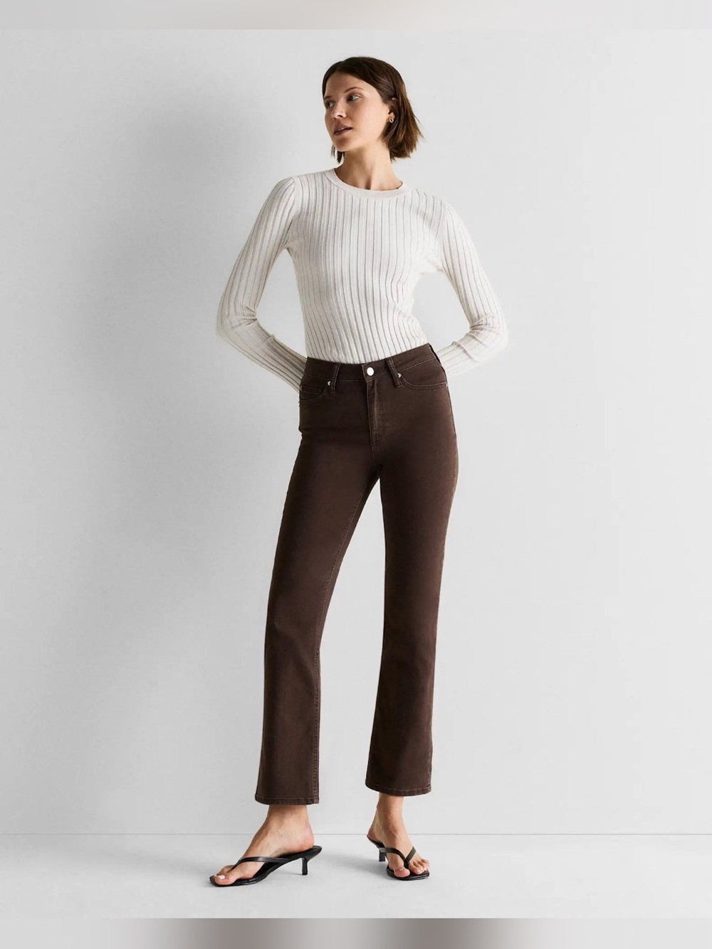 NEW Quince bella stretch straight jeans